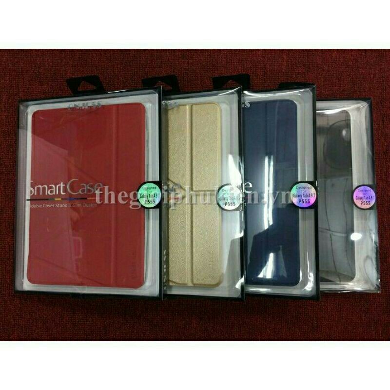 Bao da cho Samsung Galaxy Tab A 9.7 (SM-P555)à Hãng Onjess gập chữ Y, lưng silicone dẻo - Hàng Cao Cấp