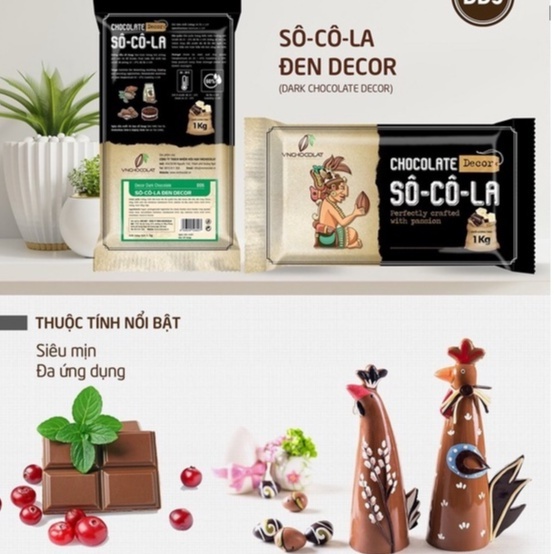 Socola Đen Decor VNChocolat Túi 1kg