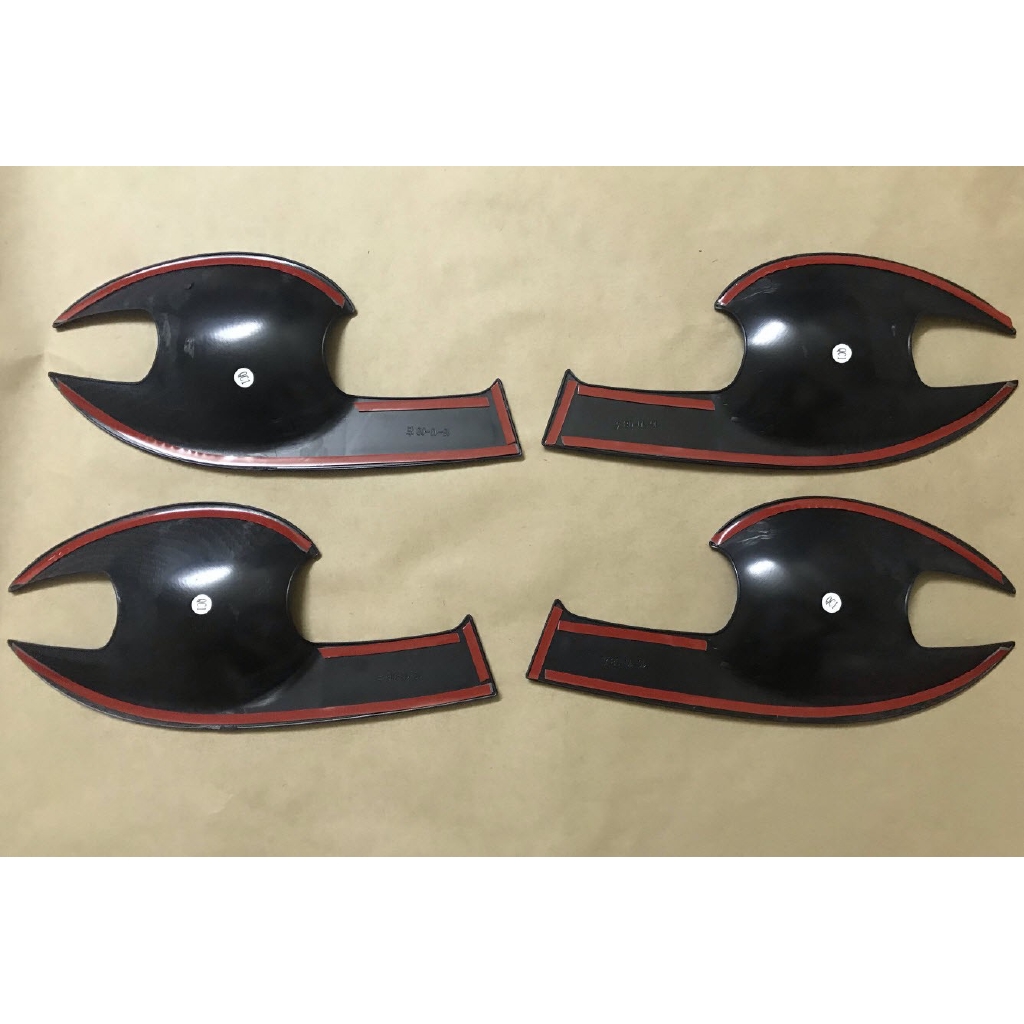 Ốp tay, hõm cửa vân cacbon cho Mazda 3 2015-2019