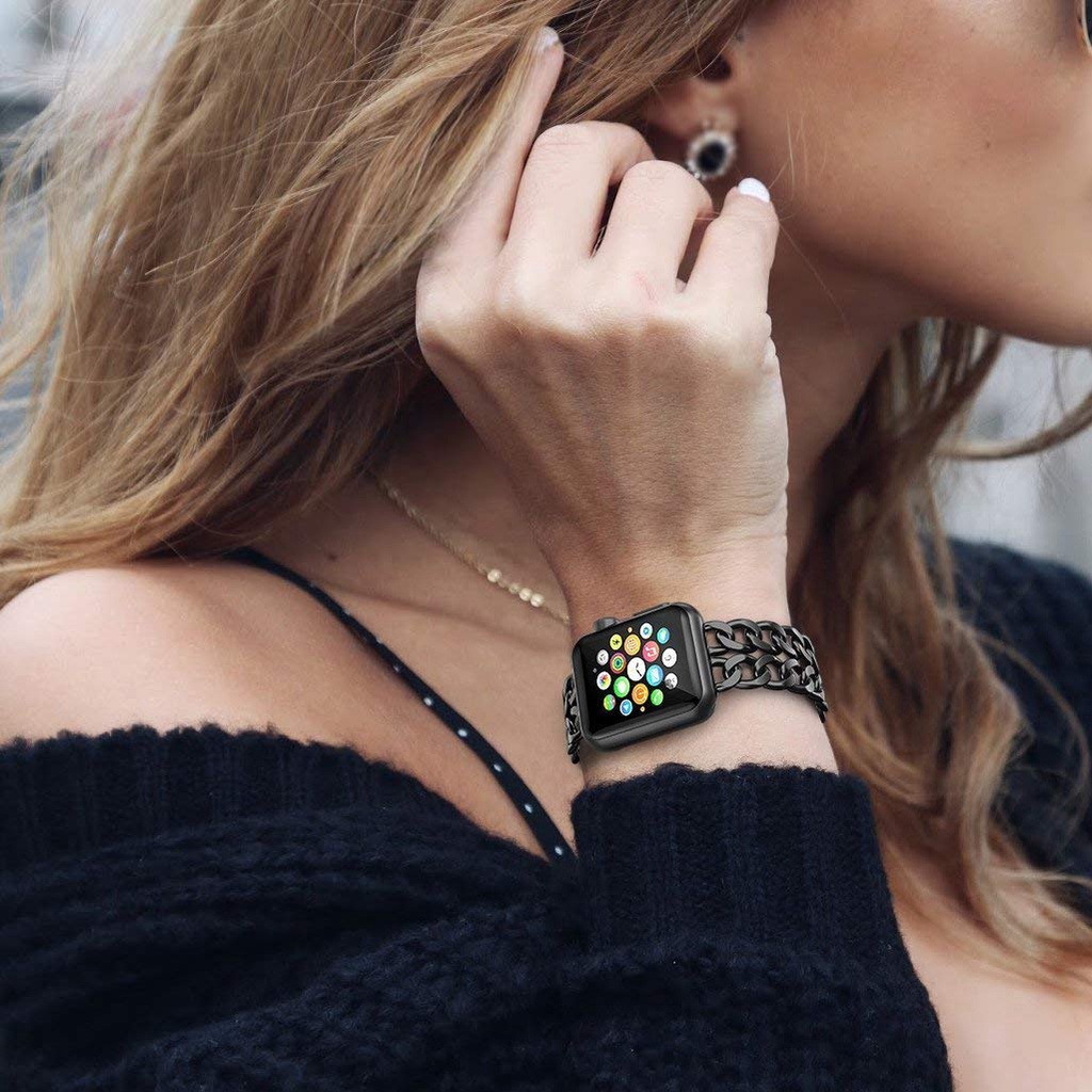 Dây Đeo Thay Thế Bằng Thép Không Gỉ Cho Đồng Hồ Thông Minh Apple Watch 41 / 40 / 38mm 49 / 45 / 44 / 42mm Series Ultra / 8 / 7 / SE / 6 / 5 / 4 / 3 / 2 / 1