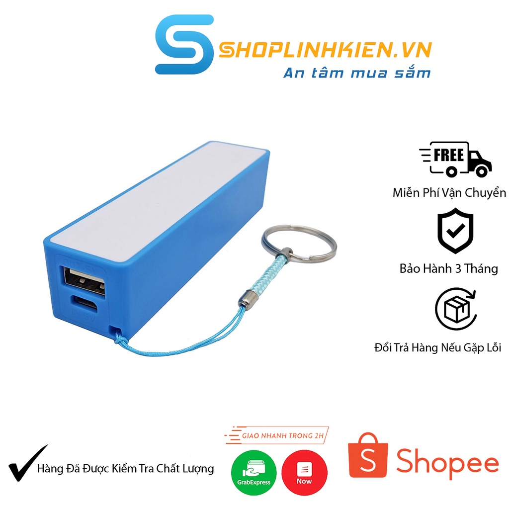 Vỏ Sạc Dự Phòng 1 Pin 18650 Không Mạch