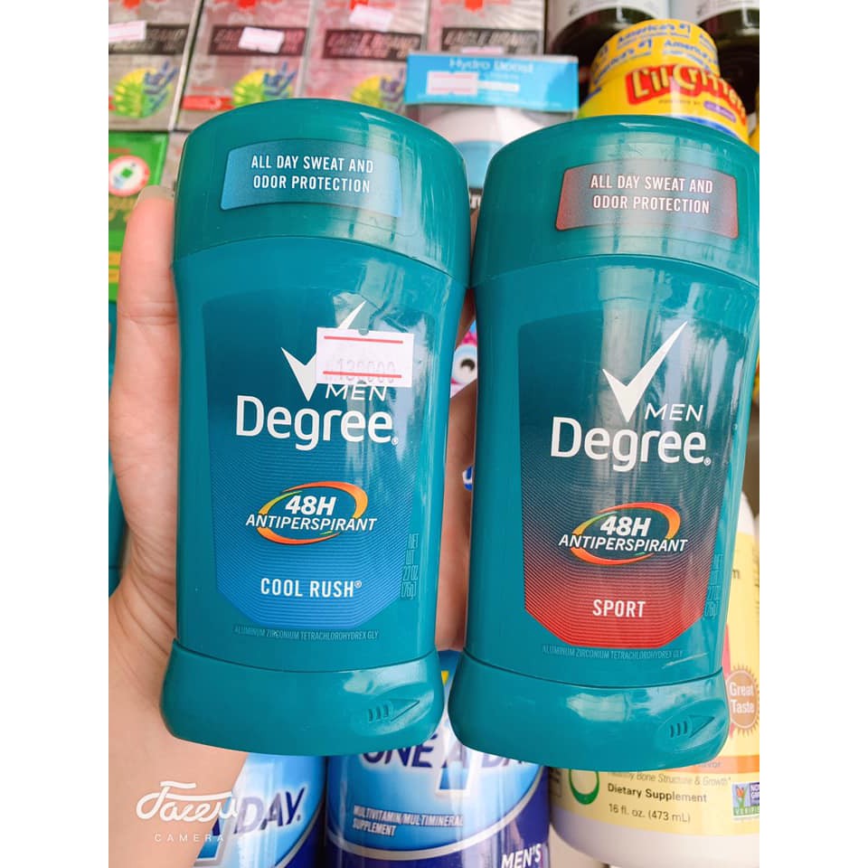 🧽🧽 LĂN KHỬ MÙI DEGREE MEN COOL & SPORT RUSH 48H