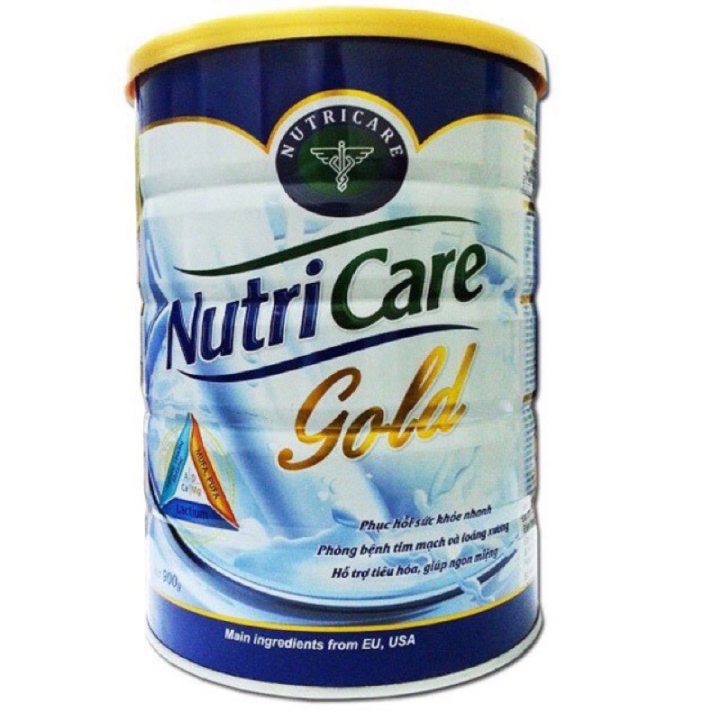 Sữa bột Nutricare gold 900g đinh dưỡng cho người lớn tuổi