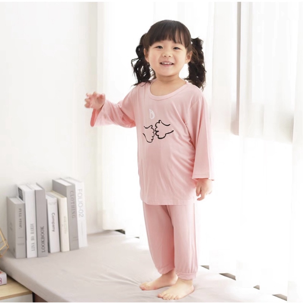 Bộ quần áo trẻ em dài tay AF KID Đánh Răng cao cấp cho bé chất thun lạnh mềm mịn thoáng mát size từ 6-20kg