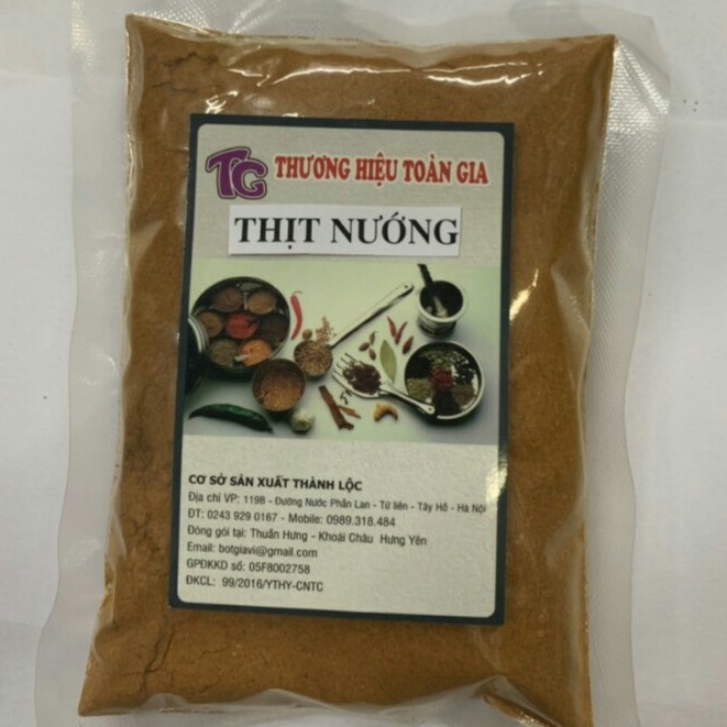 [Hàng dùng thử ] Gia vị ướp thịt nướng gói 100g - Cho món nướng thơm ngon, đậm đà đúng chuẩn Nhà hàng