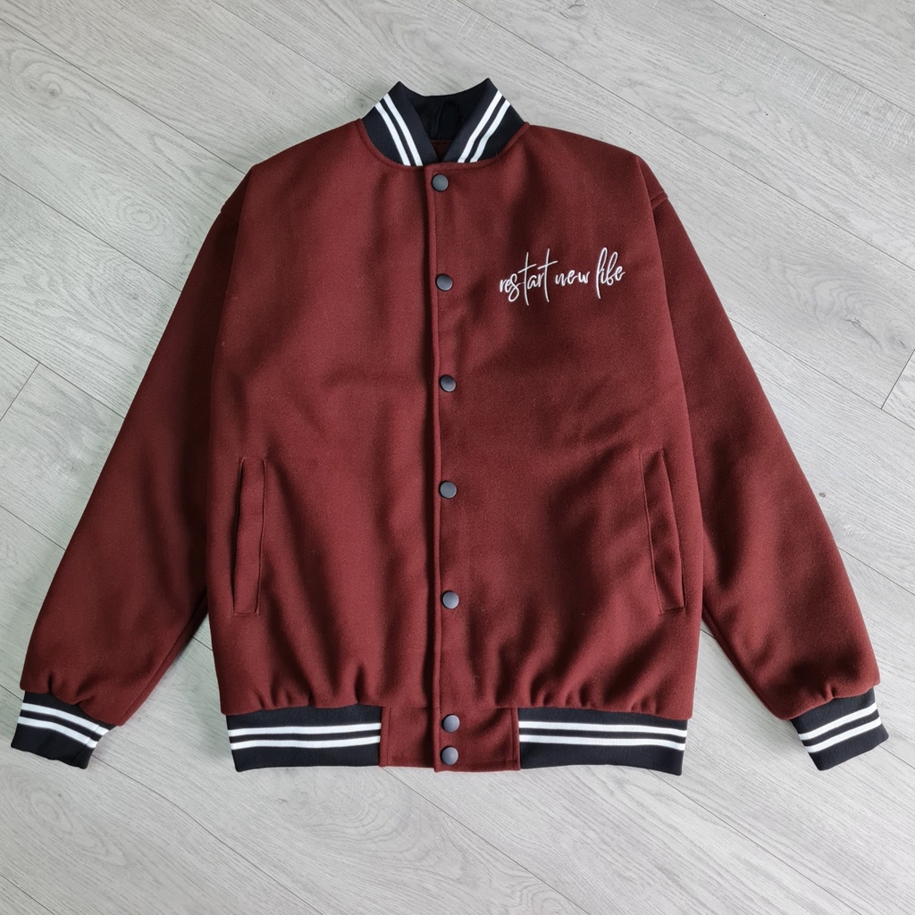Áo khoác VarSity ,Áo khoác bóng chày ,lót bông siêu ấm, đc freeship