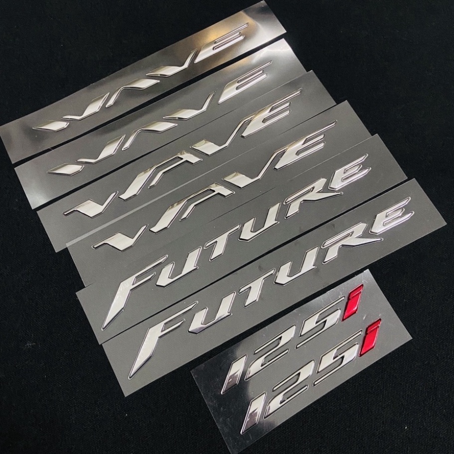 Tem chữ nổi Future, Wave thái, Wave A, số 125i thái chất liệu nhựa cứng xi bóng cao cấp