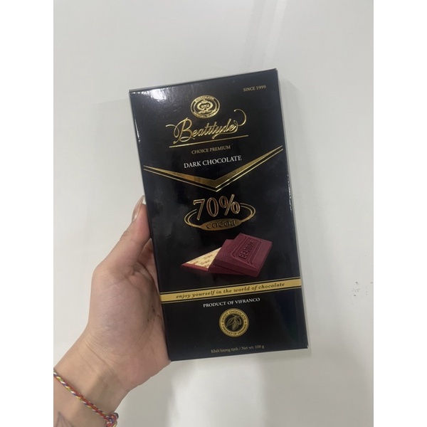 Socola Đen nguyên chất 70% cocoa 100g