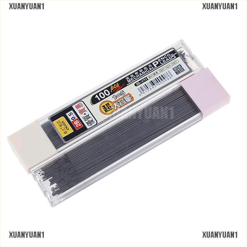 [XUANYUAN1] Set 100 Chì Bấm 2b Ruột Bút Chì Cơ Khí Tự Động