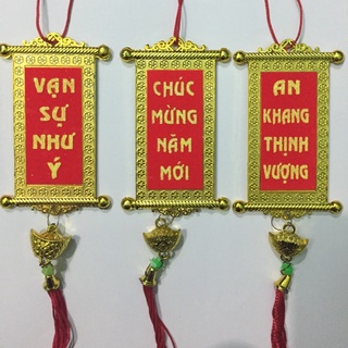 Sỉ=lẻ 1 thẻ bài (khánh, liễn) trang trí Tết 2023 | Phụ kiện trang trí