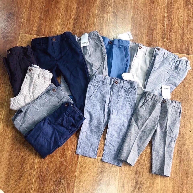 Quần vải cho bé , Họa tiết kẻ caro nhiều mẫu ,Size 2-12,Quần dài mặc đi học, đi chơi, Hàng xuất dư xịn NE.XT, T26A
