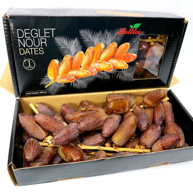 [SIÊU NGON] Chà Là Khô Nguyên Cành Không Đường Deglet Nour Israel hộp 500 gram - GALILEE | BigBuy360 - bigbuy360.vn