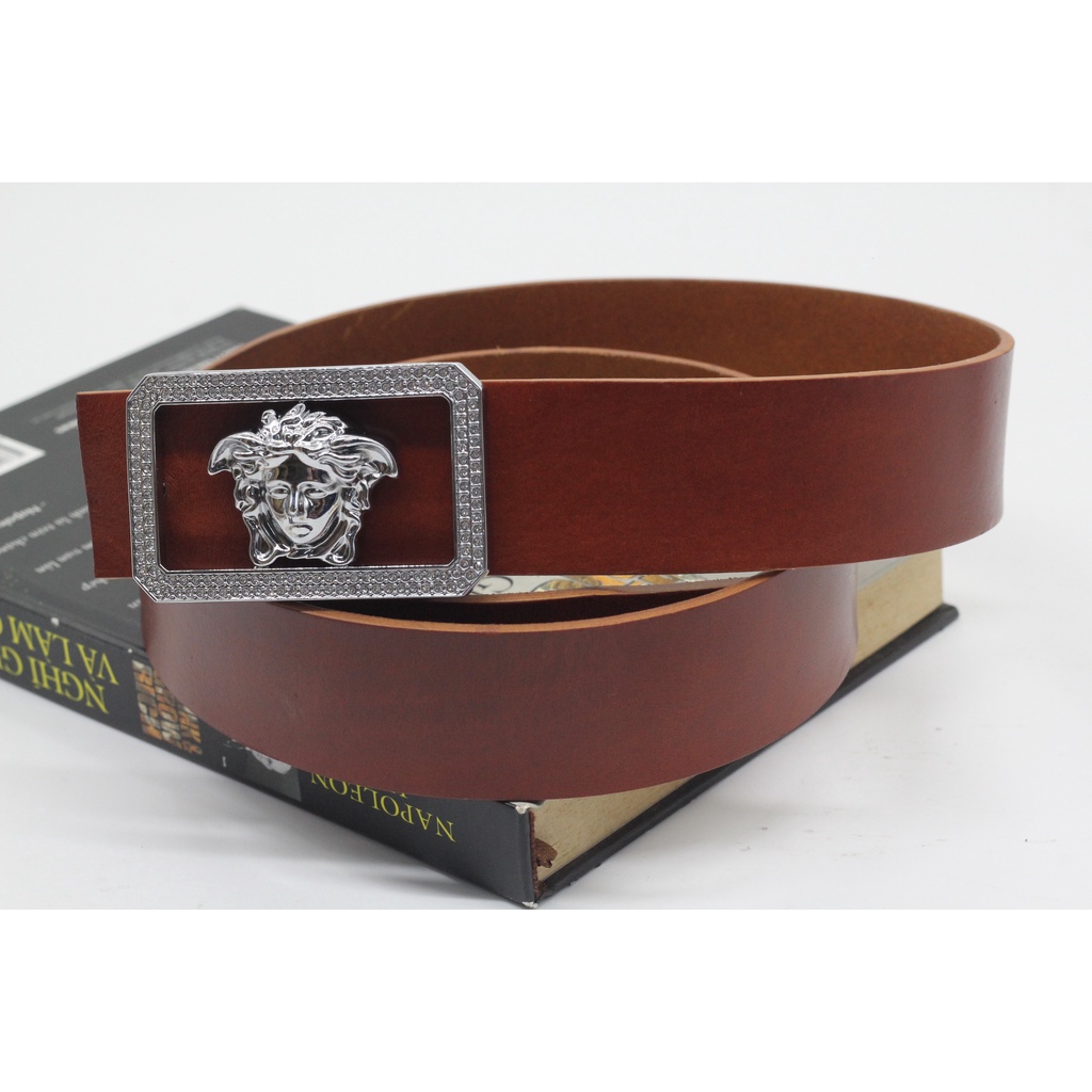 Dây Thắt Lưng Dây Nịt Nam Da Bò Vachetta Nhập Khẩu Cao Cấp Nguyên Tấm Siêu Bền Kèm Khóa Xịn Không Gỉ, BH 12 Tháng