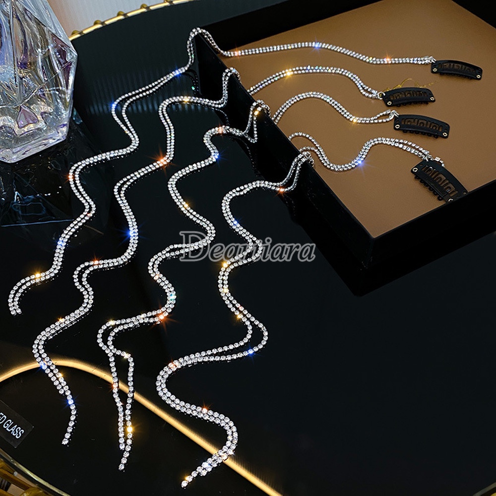 Dây Buộc Tóc Đính Đá Lấp Lánh Thời Trang Cho Nữ