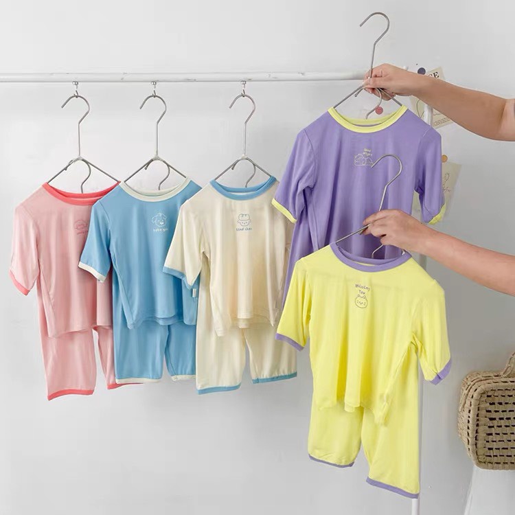 Bộ cộc tay quần lửng lovely ATKID Việt Nam thun lạnh cho bé trai bé gái chất liệu cao cấp