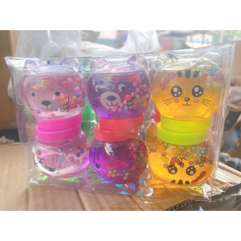 xách 12 lọ slime nhiều hình siêu đẹp