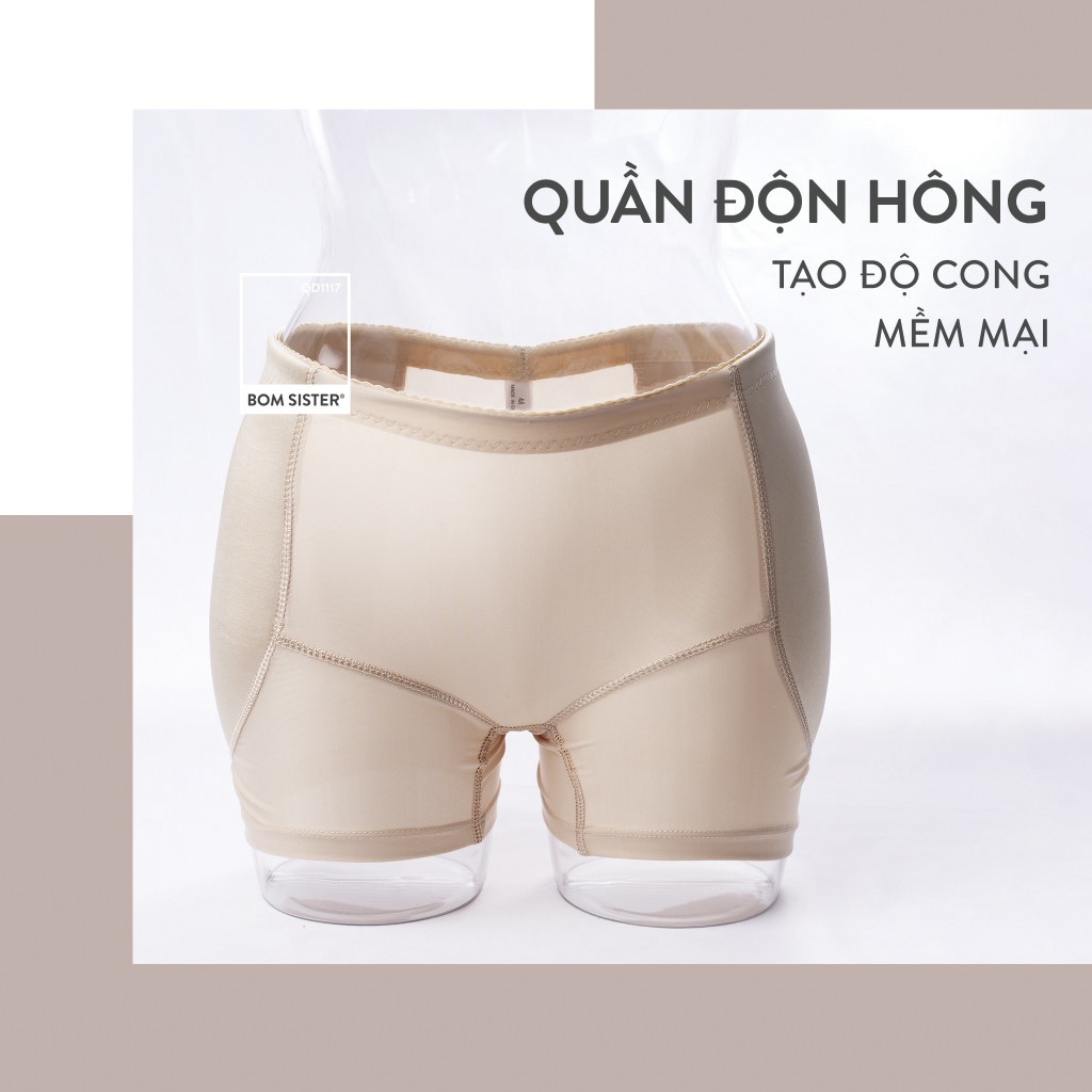 [Mã FARSBRBOM30 giảm 10% đơn 99K] Quần Độn Hông Định Hình Tạo Đường Cong Tự Nhiên BOM SISTER QD1117 | BigBuy360 - bigbuy360.vn