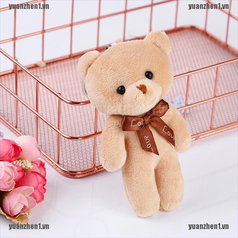 [YUANZHEN1] Móc Khóa Gấu Nhồi Bông Mini Dễ Thương