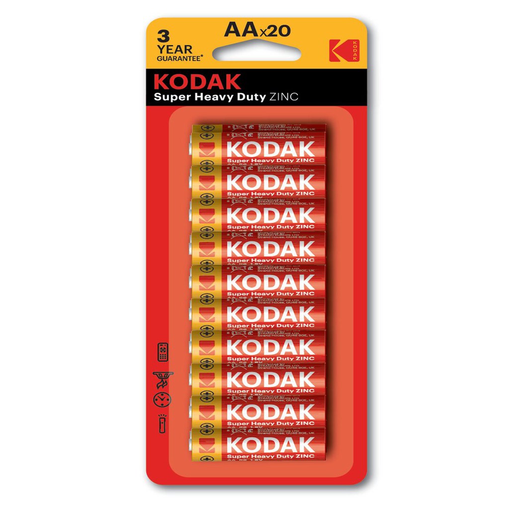 [Mã BMBAU50 giảm 7% đơn 99K] Bộ 20 Pin KODAK AA Uncle Bills IB0119