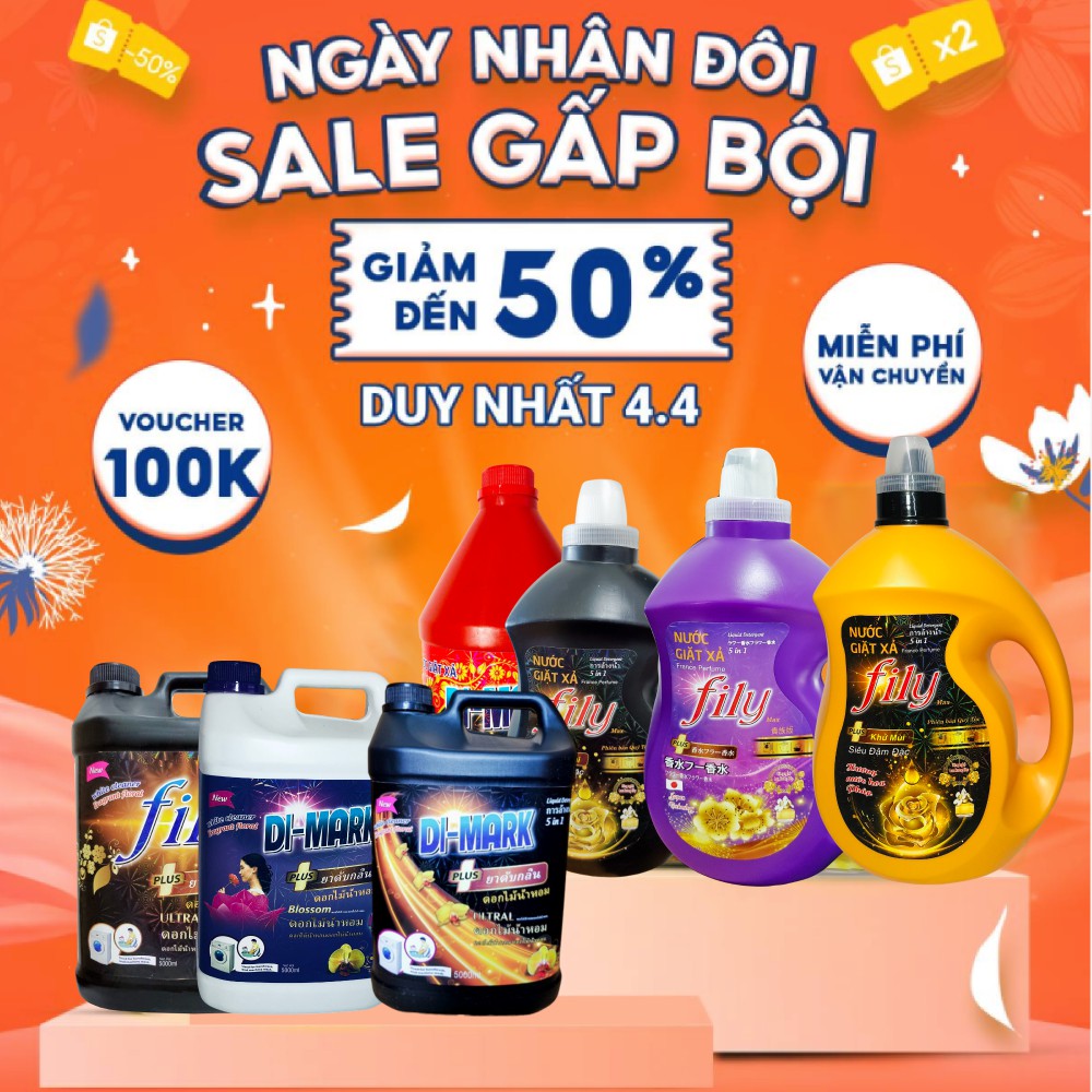 Nước Giặt Xả Quần Áo Thái Lan DI-MARK Phù hợp Cho Máy Giặt Cửa Ngang Và Cửa Trên