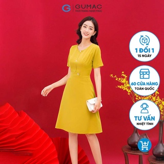 Đầm phối phụ kiện thời trang GUMAC MS03825