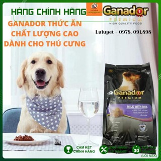 [HÀNG NHẬP KHẨU] THỨC ĂN CHO CHÓ NHỎ/ CHÓ LỚN - GANADOR PUPPY/ ADULT - SỮA & DHA/ HẠT GANADOR