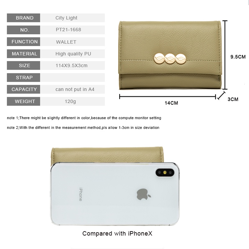 Ví đựng tiền xu thiết kế đơn giản xinh xắn dành cho nữ