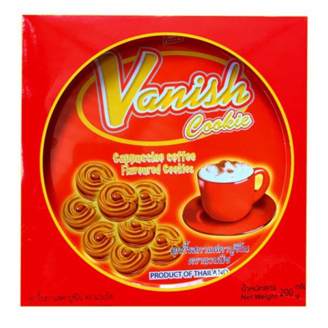 Bánh Siam / Vanish Cookies  Thái Lan Hộp Sắt 200gr