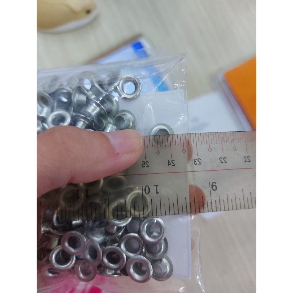 Khoen ore 5mm Khuy mắt cáo đóng bạt, bấm bạt, bấm vải Bằng sắt Túi 100 cái