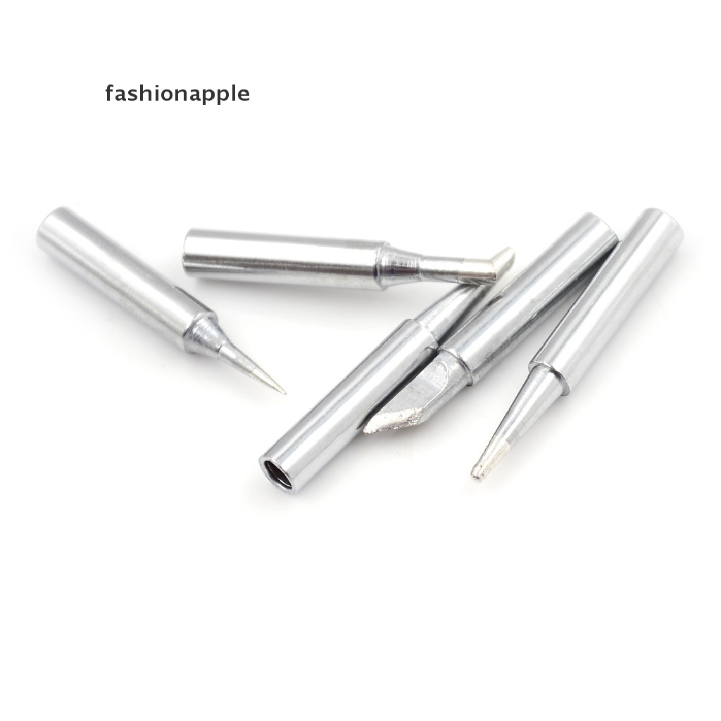 FAVN Bless 5pcs 936 Electric Brass Soldering Irons Tip Solder Station Conical Bevel Tip glory