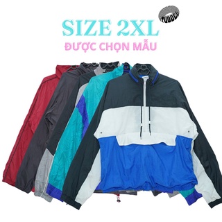 Áo khoác gió, dù nam nữ secondhand - form rộng unisex hàng tuyển chọn mẫu