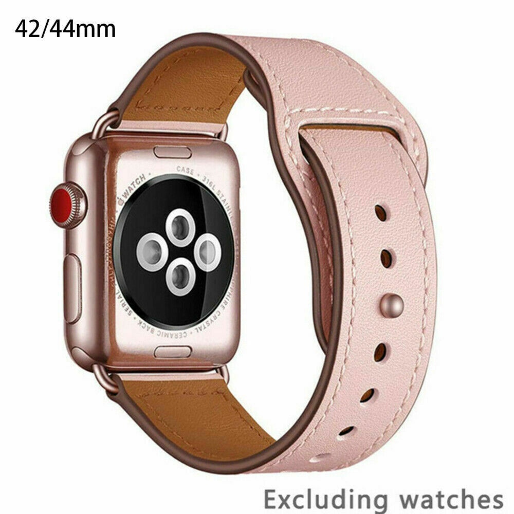 Dây đeo da thay thế thích hợp cho đồng hồ thông minh Apple Watch Series 6 Se 5 4 3 2 1 38 / 40 / 42 / 44mm