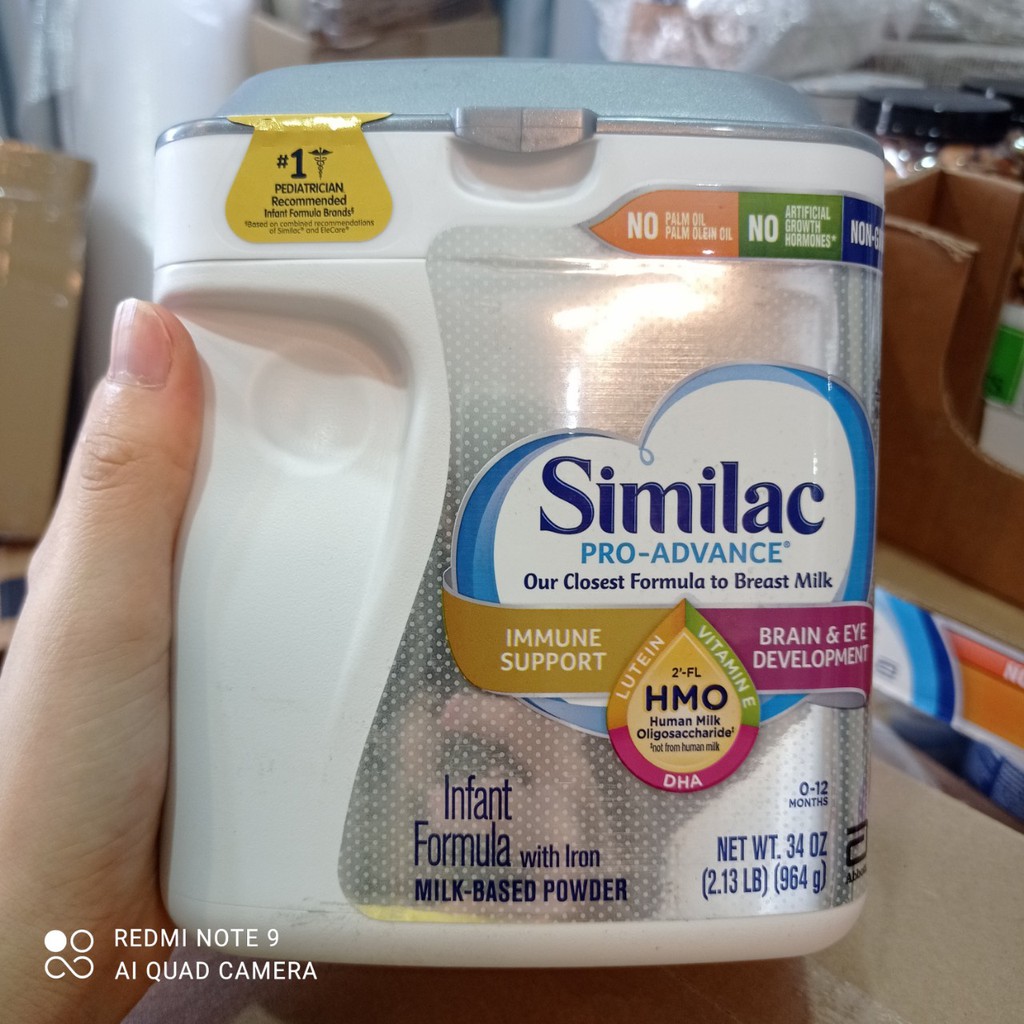 DATE 1/2024 SỮA BỘT SIMILAC PRO ADVANCE NON GMO - HMO 964G NHẬP KHẨU MỸ MẪU MỚI