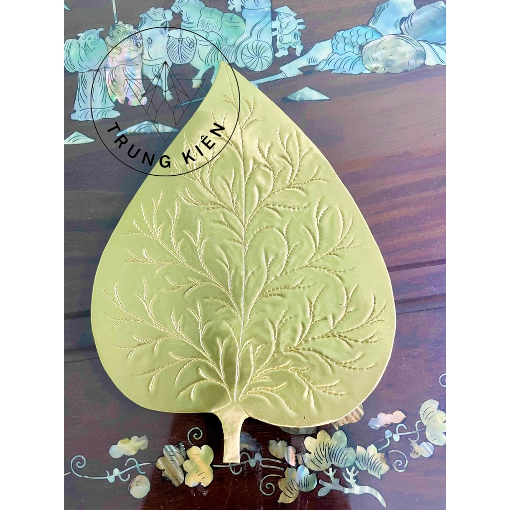 Bộ trầu cau bằng đồng vàng nguyên chất