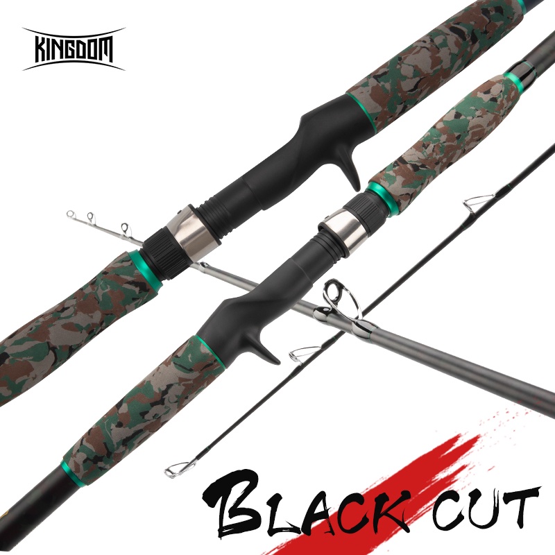 Cần Câu Cá 2 Đầu Bằng Sợi Carbon Màu Đen 2.28m