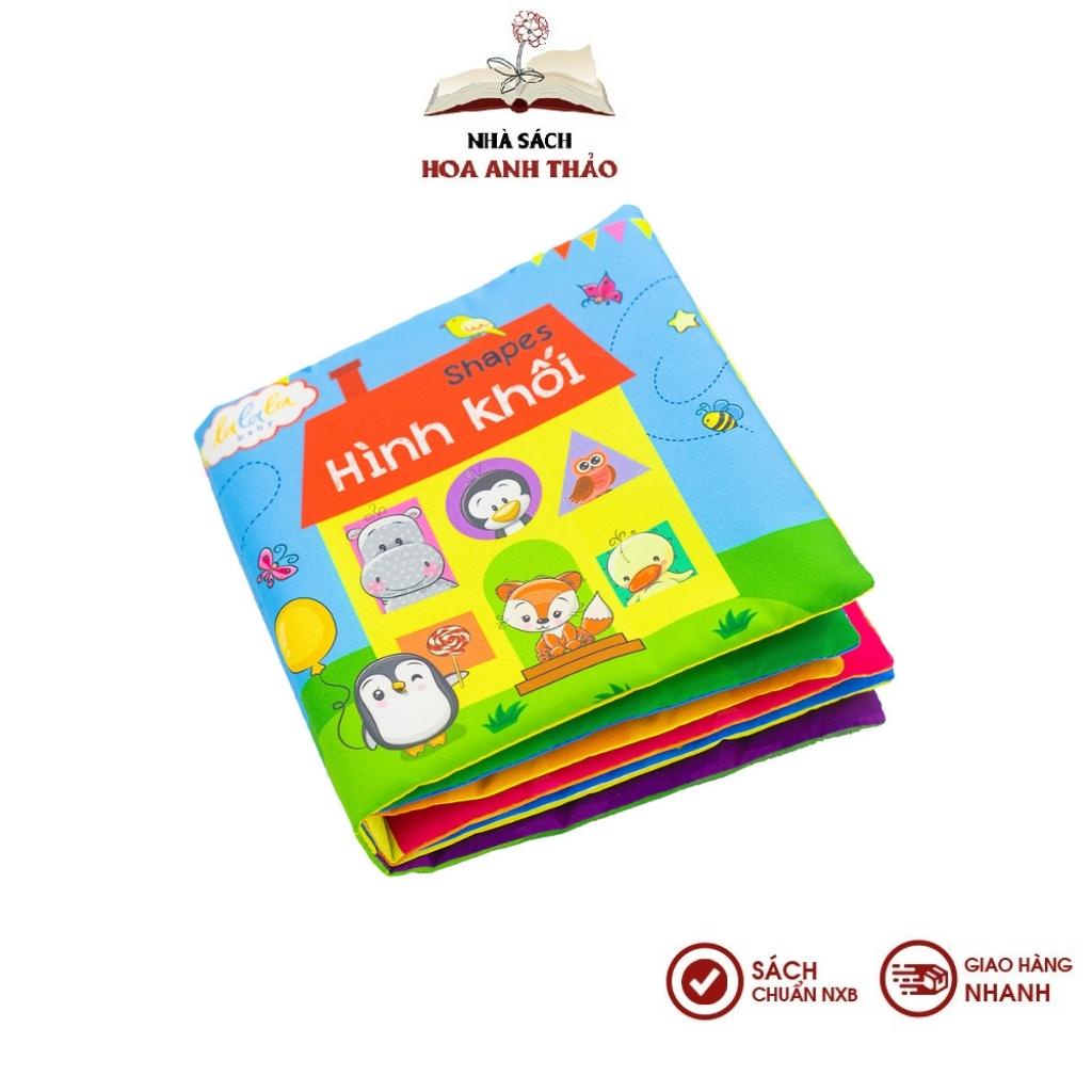 Sách vải Lalala baby, kích thích đa giác quan: My very first book, bộ 08 cuốn, kích thước 15x15cm 12 trang