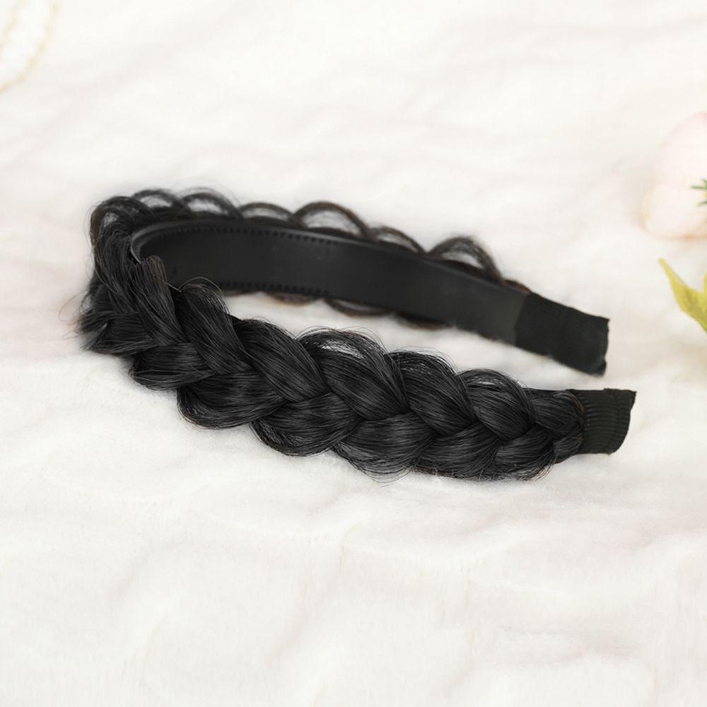 DARON Băng Đô Bện Tóc Giả Thắt Bím Xương Cá Chống Trượt Dễ Thương Dành Cho Nữ