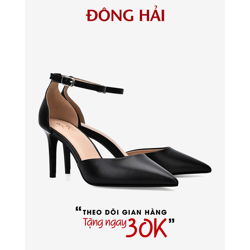 &quot;TẶNG NGAY 30K khi theo dõi gian hàng &quot;Giày cao gót nữ Đông Hải thiết kế slingback gót nhọn 8cm thanh thoát - G85P1