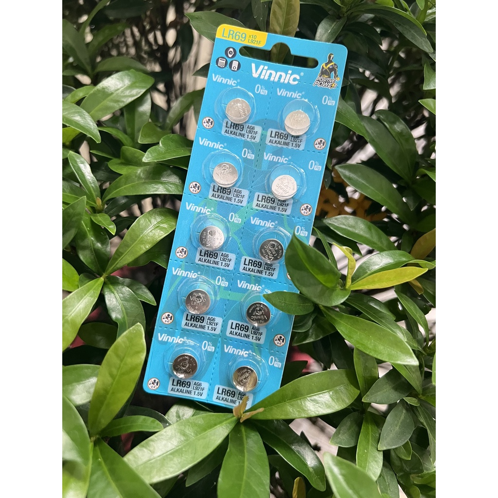 Vỉ 10 viên pin Vinnic SR920SW 920 371 L921F AG6 LR69