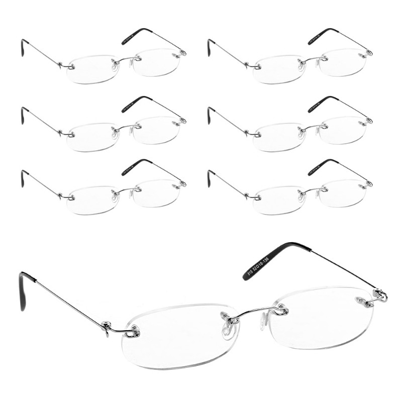 Kính đọc sách không gọng bằng kim loại + 1 + 2 + 3 + 4 | BigBuy360 - bigbuy360.vn