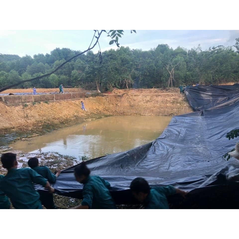 BẠT LÓT AO HỒ CÁ KOI HDPE KHỔ 4M dày 3zem