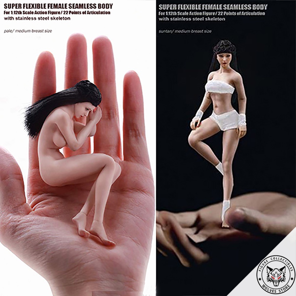 Mô hình chính hãng TBLeague 1/12: Body nữ giới T01 của Phicen
