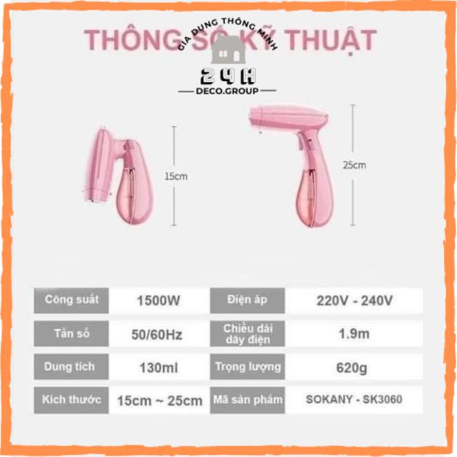 Bàn là cầm tay hơi nước [👉FREESHIP👉] Sokany SK-3060