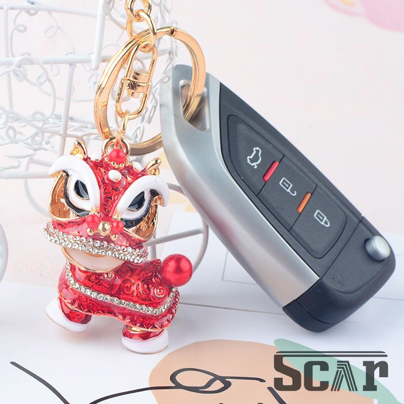 Móc treo chìa khóa ô tô xe máy hình Kỳ Lân