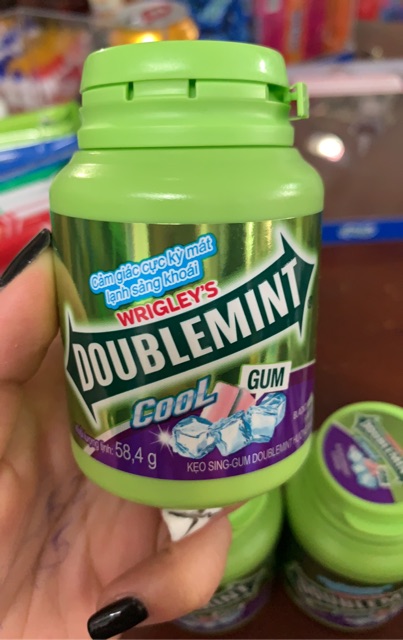 Kẹo sing-gum Doublemint Hương Bạc Hà Hũ 58,4g