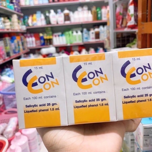 Dầu Chấm Mụn Cơm Mụn Cóc Concon Thái Lan An Toàn Dịu Nhẹ Chính Hãng 15ml