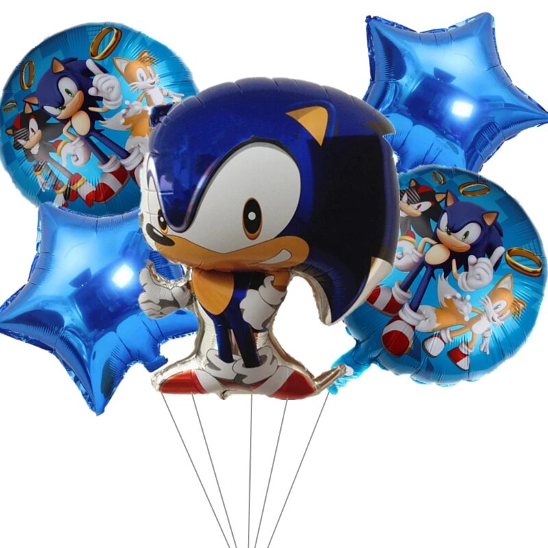 Bong Bóng Trang Trí Hình Nhân Vật Siêu Anh Hùng Sonic