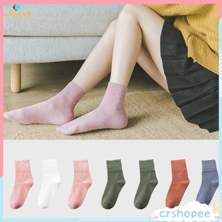Vớ cotton cổ cao phong cách Nhật Bản dành cho phái nữ