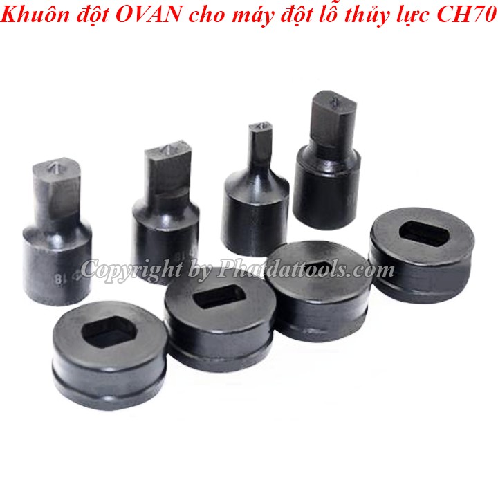 Khuôn đột lỗ OVAN cho máy đột lỗ thủy lực CH70-HHM70-Nhiều  size