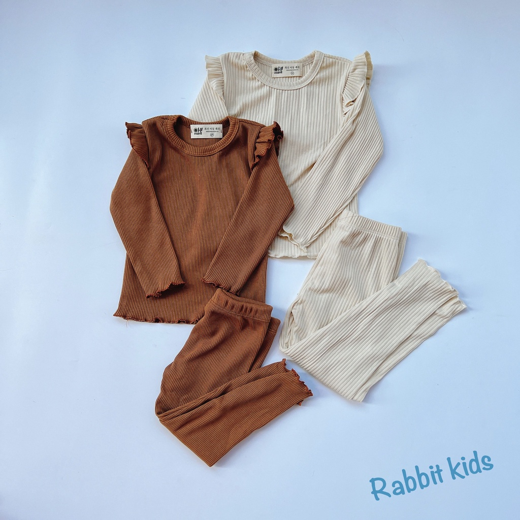 Quần Áo Thu Đông Bé Gái 💝FREESHIP💝Đồ Bộ Dài Tay Cho Bé 8-20kg Cánh Tiên Dễ Thương Chất Len Nhung Dày Dặn Mềm Mạii